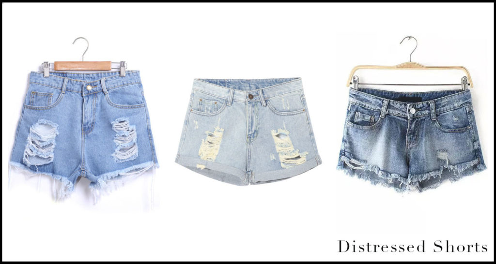 4 Distressed Shorts